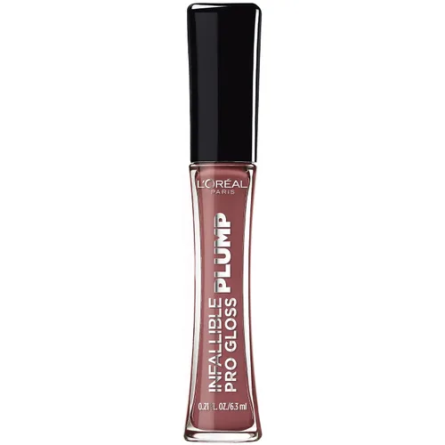 Vista 12 de L'Oréal Paris Infallible Pro Gloss Plump - Brillo labial con ácido hialurónico, brillo voluminizador de larga duración, los labios se ven Blossom