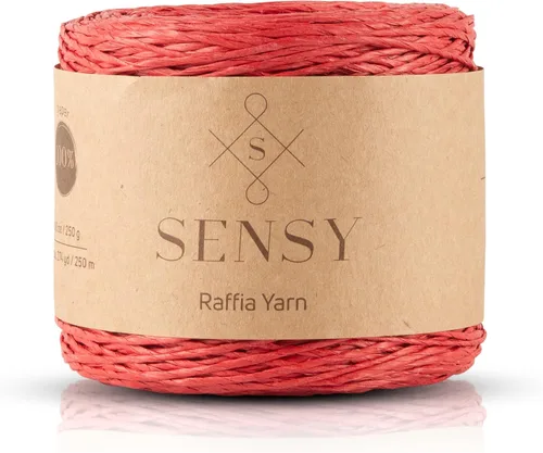 Vista 23 de Sensy Premium - Hilo de rafia multicolor (185 yardas, 100% papel, 400)