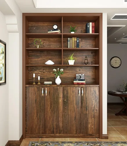 Vista 6 de FunStick Papel adhesivo de madera marrón grueso, para despegar y pegar, autoadhesivo, papel tapiz de madera rústica, extraíble, aspecto de madera