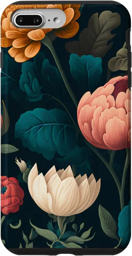 Vista 9 de Funda floral Moody Moody con diseño de flores oscuras vintage para iPhone 15