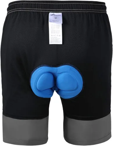 Vista 3 de VAYAGER - Pantalones cortos de ciclismo con acolchado 3D para bicicleta de montaña, ajuste holgado, ligeros