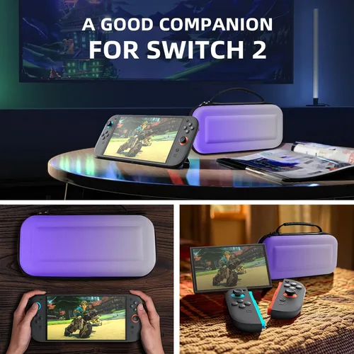 Vista 34 de TiMOVO Carrying Case for Nintendo Switch 2 (2025), Large Capacity Protective Hard Shell Portable Travel Case Pouch for Switch 2, with 10 Game Card