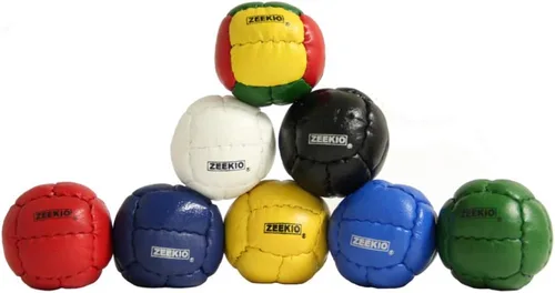 Vista 2 de Zeekio Galaxy Malabarismo - Bola de cuero prémium de 12 paneles, 4.59 oz, 2.638 in - (1) bola individual