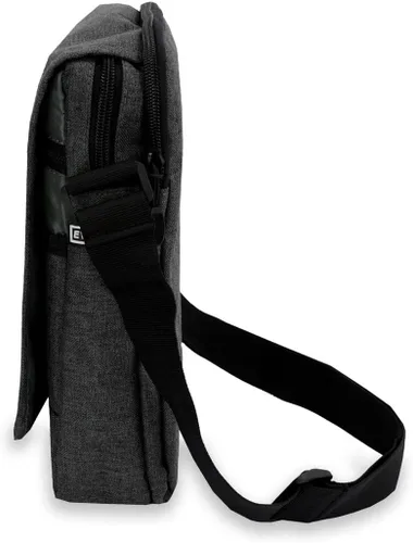 Vista 3 de Everest Bolsa de utilidad con bolsillo para tablet, Carbón, talla única , Bolsa de utilidad con bolsillo para tablet
