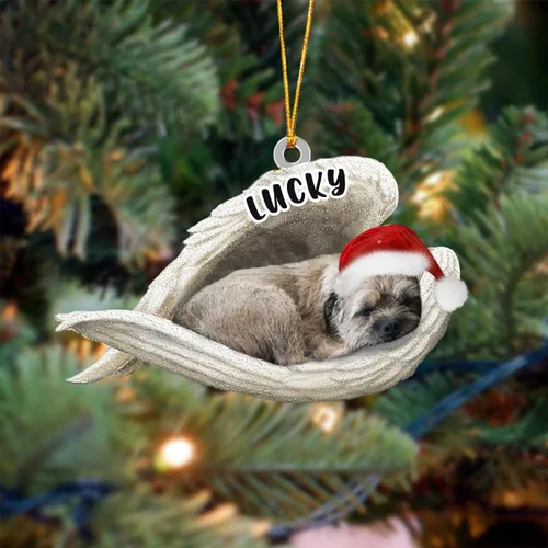 Vista 117 de Ángel durmiente de Afghan Hound para Navidad, adorno personalizado con el nombre del perro, adorno de Navidad personalizado para amantes de perros