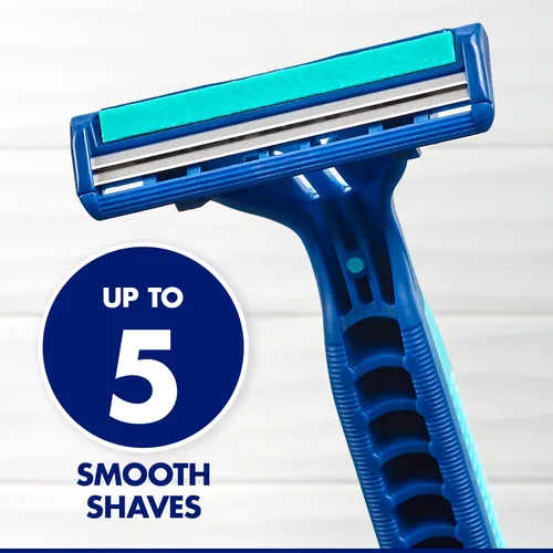 Vista 3 de Gillette Sensor2 Plus - Maquinillas de afeitar desechables para hombre con cabeza pivotante, 10 unidades (Paquete de 3)