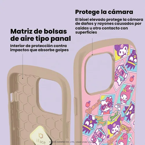 Vista 4 de iFace Hello Kitty & Friends - Funda protectora para iPhone 13 (6.1 pulgadas), bonita funda protectora de doble capa a prueba de golpes