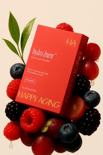 Vista 5 de Happy Aging Hydro Burn H2 Tabletas de agua de hidrógeno molecular Energía limpia y apoyo metabólico Hidrógeno molecular con magnesio