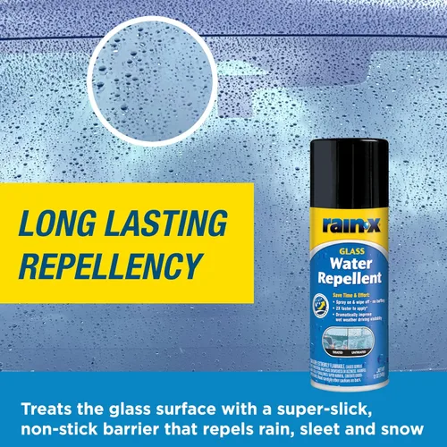 Vista 6 de Rain-X 630168 Aerosol repelente de agua para vidrio 12 onzas.
