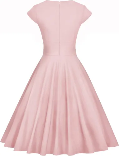 Vista 2 de GownTown - Vestidos acampanados, con vuelo y elásticos para mujer, de fiesta, vintage, estilo década de 1950