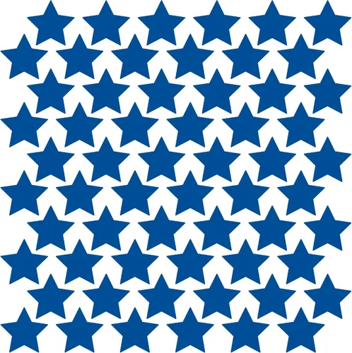 Vista 66 de LiteMark Calcomanías de vinilo mate extraíbles con diseño de estrella Blanco