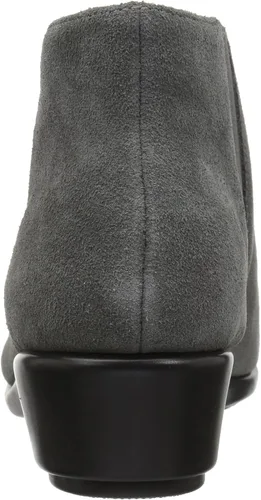 Vista 3 de Aerosoles Botines para mujer, punta puntiaguda con plantilla de espuma viscoelástica, gris, 9