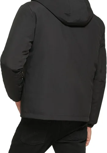 Vista 2 de Calvin Klein Chaqueta elástica clásica con capucha para hombre