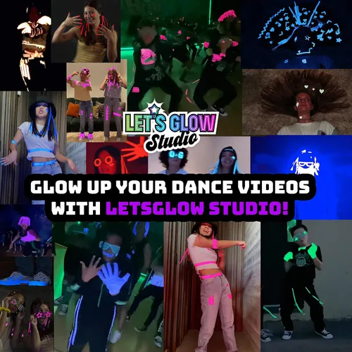 Vista 7 de LetsGlow Studio - Paquete de accesorios de calcomanías para LetsGlow Studio, kit de creador de video influenciador de artes y manualidades
