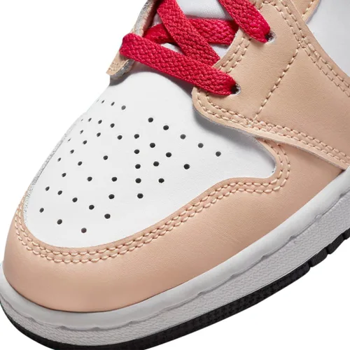 Vista 8 de Big Kid's Jordan 1 Mid WhiteArctic Orange-Black (554725 133)