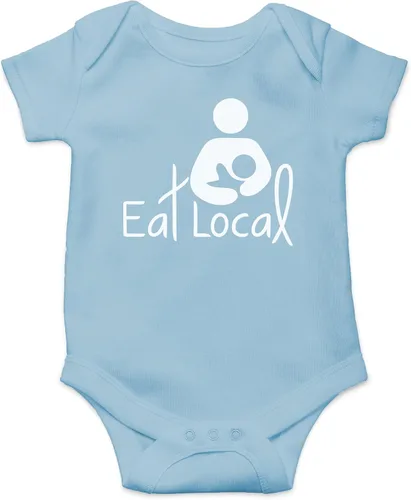 Vista 22 de AW Fashions Eat Local - Body para bebé, divertido y adorable mameluco para recién nacidos, traje unisex