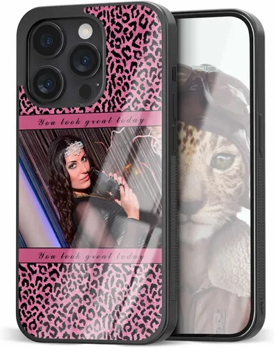 Vista 9 de Fundas personalizadas para iPhone y Samsung Photo Collage VS Leopard Print Case para amigas y mujeres