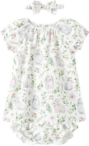 Vista 81 de pureborn Vestido de bebé niña 0-24 meses