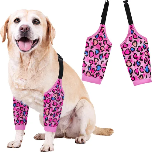 Vista 8 de Rodilleras protectoras para coderas de perro, rodilleras, manga para tratamiento de callos para heridas, patas delanteras para evitar lamer