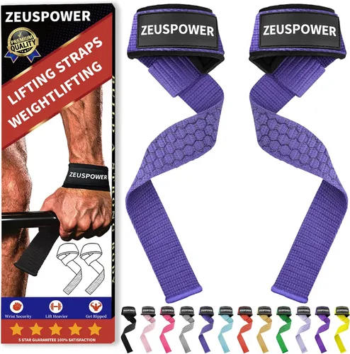 Vista 13 de Lifting Straps Wrist Straps for Weightlifting Gym Straps Weight Lifting Deadlift Workout Women Men Dumbbell Straps for Hand RDL Strap Exercise