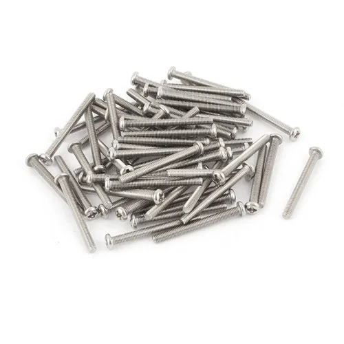 Vista 21 de uxcell Tornillos Phillips de cabeza cruzada de acero inoxidable 304 M2 x 0.118 in 60pcs