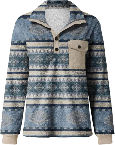 Vista 3 de Sudadera con forro polar para hombre sudadera de sherpa mullida para hombre sudadera de moda con capucha de retazos