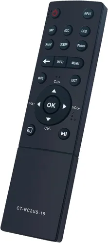 Vista 2 de Nuevo CT-RC2US-18 - Control remoto de repuesto para Toshiba LED TV 43L511U18 50L711U18 55L711U18 50L711M18 55L711M18