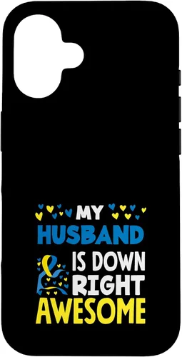 Vista 32 de My Husband is Down Right Awesome Down Syndrome Awareness Case for iPhone 17