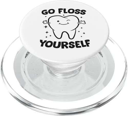 Vista 7 de Dentist Higienist Dientes Asistente Dientes Go Floss Yourself PopSockets Swappable PopGrip