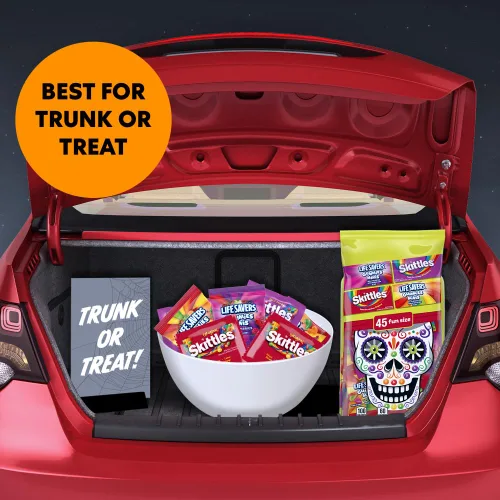 Vista 7 de Skittles & Life Savers - Variedad de azúcar mixta, bolsa de pie para Halloween, 19.9 onzas cada uno