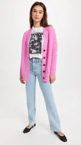 Vista 5 de Rebecca Taylor Cárdigan de mohair cepillado para mujer