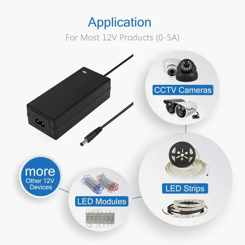 Vista 6 de Adaptador de fuente de alimentación de 100-240V a 12V para luces LED