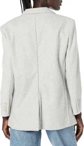Vista 2 de Calvin Klein Chaqueta de manga larga con cuello de solapa pequeña para mujer