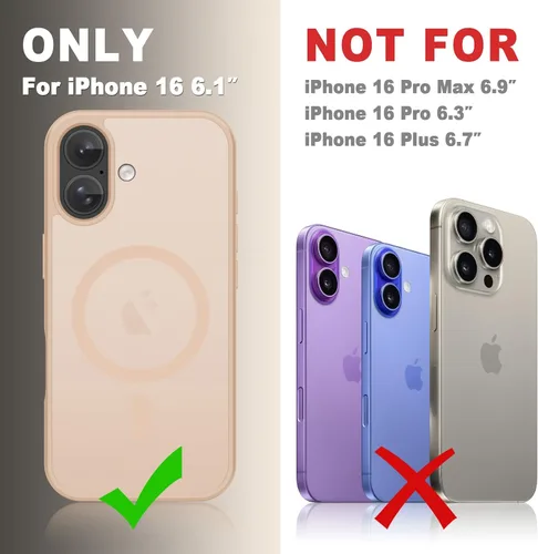 Vista 1063 de Funda para Google Pixel 10 Pro XL, cubierta magnética mate, color negro Fit for MagSafe, Screen Protector included, Shockproof Military Grade