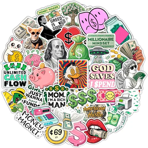 Vista 19 de BulbaCraft Pegatinas Punk Rock - Pegatinas de Banda para Adultos, Adhesivos Autoadhesivos e Impermeables, Pegatinas Punk Rock para Laptops