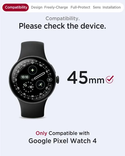 Vista 2 de Miimall - Juego de 2 fundas con protector de pantalla para Google Pixel Watch 4 de 1.772 pulgadas, antiarañazos, sensible de alta definición