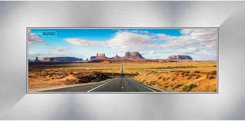 Vista 11 de Poster Palooza 5x5 Inch Contemporary Silver Complete Wood Square Picture Frame with UV Acrylic Plexiglass, Foam Board Backing & Hardware Included
