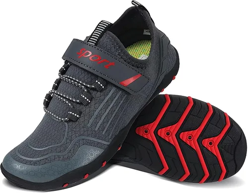 Vista 8 de Zapatos de agua para niños y niñas, de secado rápido, calcetines acuáticos descalzos, playa, piscina, natación, tenis deportivos ligeros para niños