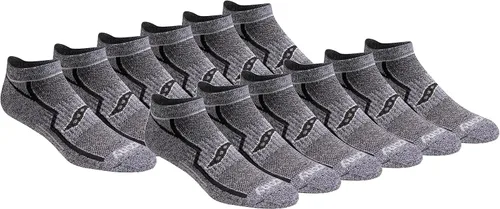 Vista 18 de Saucony Calcetines invisibles Rundry Bolt Performance para hombre, disponibles en tallas M-XXL (6, 12, 18 pares)