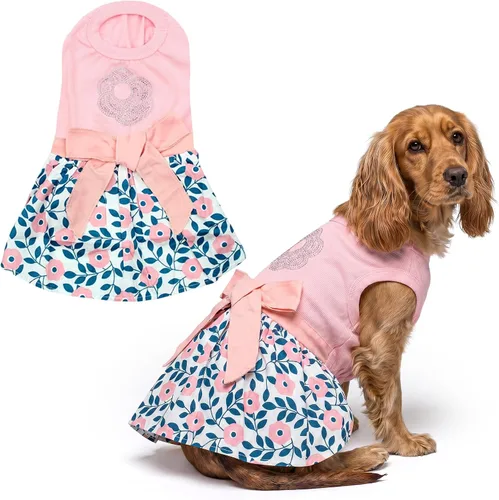 Vista 33 de Parisian Pet Chambray - Vestido para perro - Ligero sin mangas para perro, niña, talla XS Chambray en general