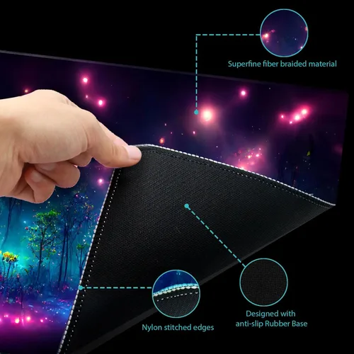 Vista 4 de Tapete MTG TCG -Incluye tubo de almacenamiento y 7 dados-¡Experimenta calidad de primer nivel y alfombrilla impermeable y antideslizante con bloqueo