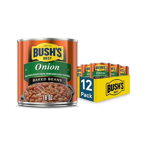 Vista 10 de BUSH'S BEST Frijoles horneados curados de arce en lata (paquete de 12) Fuente de proteína y fibra, bajos en grasa, sin gluten, 16 onzas