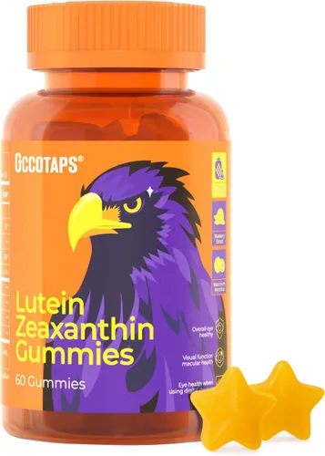Vista 10 de Gomitas de vitaminas oculares de luteína y zeaxantina para la salud diaria de los ojos, 20 mg de luteína, sin azúcar, gomita de alta potencia