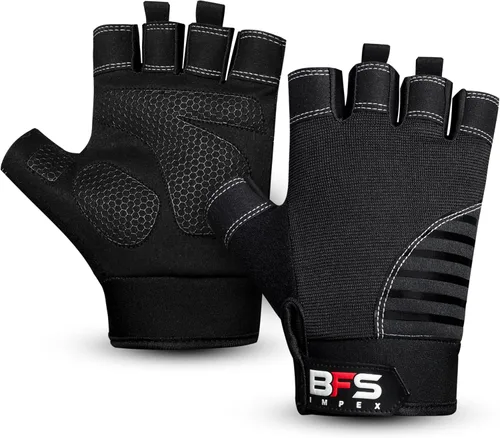 Vista 7 de Guantes de gimnasio para levantamiento de pesas, guantes de entrenamiento con protección completa de la palma, guantes de fitness transpirables