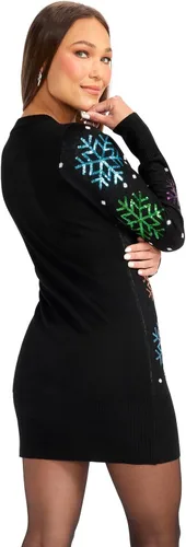 Vista 54 de Vestido tipo suéter con guirnalda Gaudy para mujer
