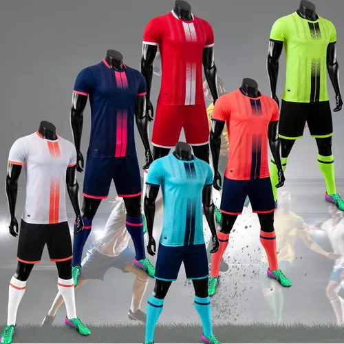 Vista 5 de Camisetas de fútbol personalizadas para niños, hombres y mujeres, camisetas de fútbol personalizadas y pantalones cortos de fútbol para hombres