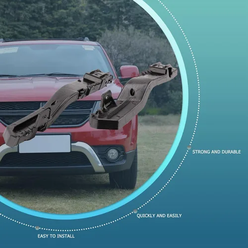 Vista 4 de for Journey 2009-2017 2Pcs Front Bumper-Support Bracket Left & Right Side 5178410AD 5178411AD