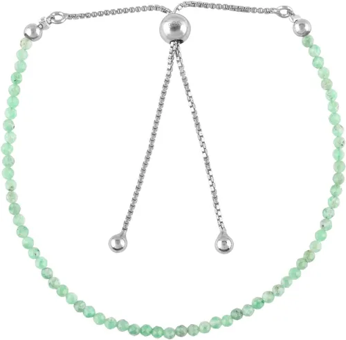 Vista 22 de OdrillionGems Pulsera de bolo de plata de ley 925 con cuentas redondas facetadas, hecha a mano, minimalista, cristales curativos, deslizante