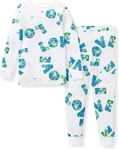 Vista 42 de Burt's Bees Baby Pijama de algodón orgánico para niños, conjunto de pijama Paquete de 1 temporada de Apple