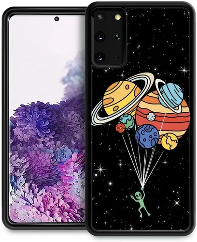 Vista 28 de Funda compatible con Samsung Galaxy Z Fold 2 5G, sistema solar de globo alienígena, diseño de patrón increíble, a prueba de golpes, antiarañazos